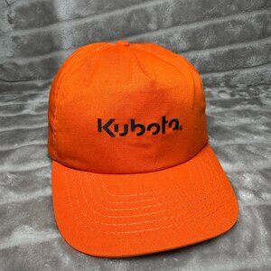Vintage Kubota Tractor Trucker Hat Orange USA Made